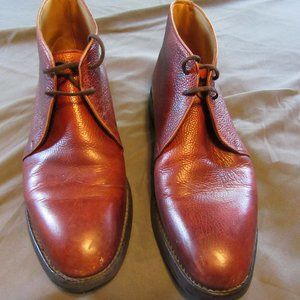 Mens Peal & Co Brooks Brothers Brown Leather Ankle Boots Sz 10.5